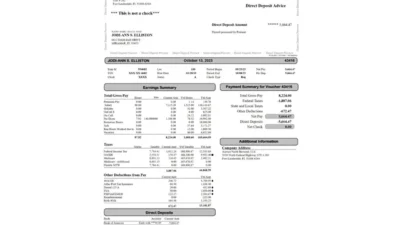 USA Anesco North Broward LLC Pay Point Voucher Word And PDF Template (2 Pages)