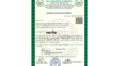 Halal Food Certification in Malaysia & Asia Region Template in word and pdf format