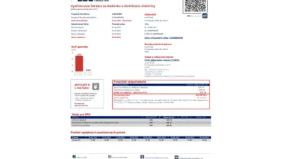 Slovakia Stredoslovenka Energetika Utility Bill Word And PDF Template