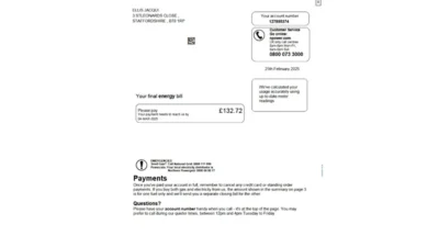 Npower (United Kingdom) Utility Bill Template in Word And PDF Format