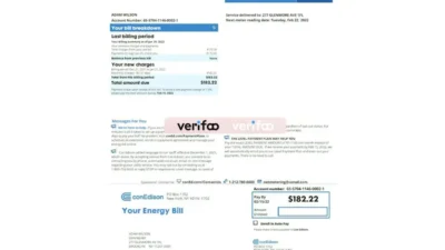 New York conEdison Bill Template