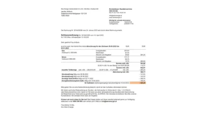 Austria Wien Energie Template in Word and PDF Format