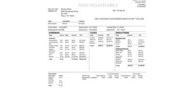 USA Innovative Aftermarket Systems LP PayStub Word And PDF Template (4 Pages)