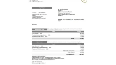 France Avis d’Échéance Template in Word and PDF Format