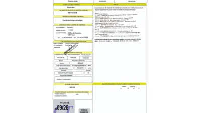 France NORISKO Vehicle Technical Control Report Word And PDF Template