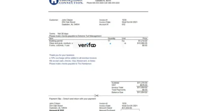 High-Quality USA Handyman Home Service Company Invoice Template