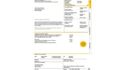 Finland HELEN Utility Bill Template In Word And PDF Format