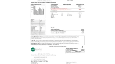 USA Craighead Electric Utility Bill Template