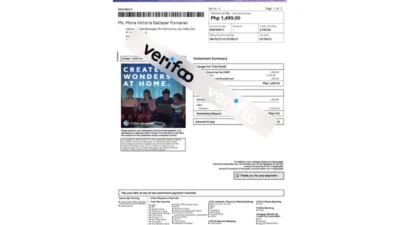 Philippines Globe Business utility bill template (2024 Version)