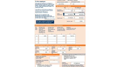 UK P60 End of Year Certificate Template