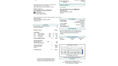 Kazakhstan Astana Su Arnasy Utility Bill Word And PDF Template