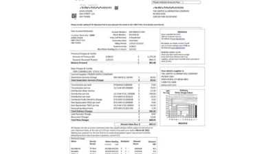 USA Massachusetts Chelsea SCG The United Illuminating Company Word And PDF Template (2 pages)