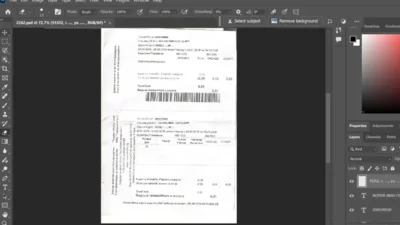 Kyrgyzstan utility bill PSD Template