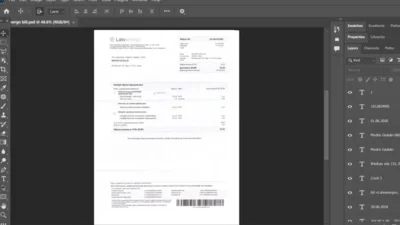 Lativa Latvenergo utility bill psd template