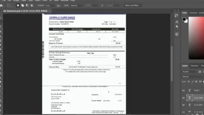 Australia Telecome Utility Bill PSD template