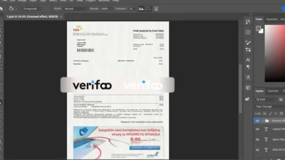 Lithuania TEO Bill Psd Template for Payoneer account verification