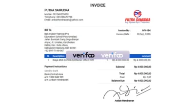 Indonesian invoice template (v2)