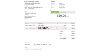 ireland invoice template in word format
