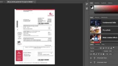 New Zealand Electrcity Bill Psd Template Free Download