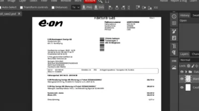 Sweden Utility Bill Template PSD Proof of address