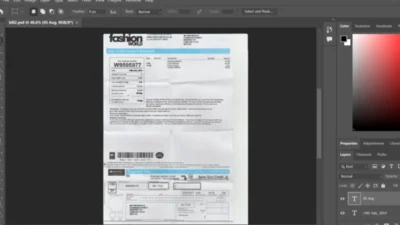 UK Fashion Word Utility Bill PSD Template