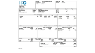 USA Carmichael Lynch Inc Pay Group Word And PDF Template (3 Pages)