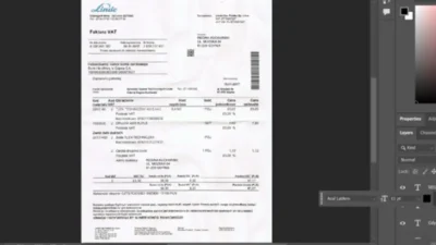 Poland Invoice Template in PSD format