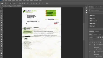 United Kingdom Southern Electric proof of address PSD Template