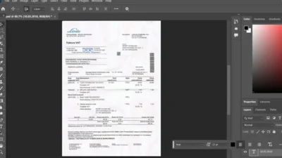 Polan Linde Utility Bill PSD template