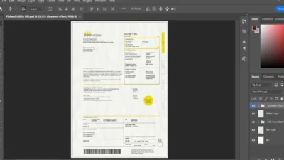 Finland Helen Bill Template psd