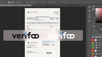 Maryland American Water Bill Template PSD