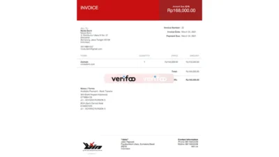 Indonesian invoice template