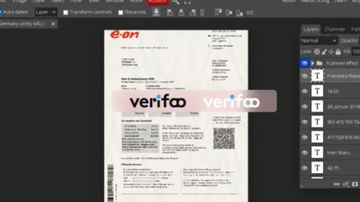 Germany e.on utility bill Psd Template (v2)