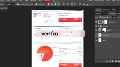 POLAND PGE utility bill psd Template