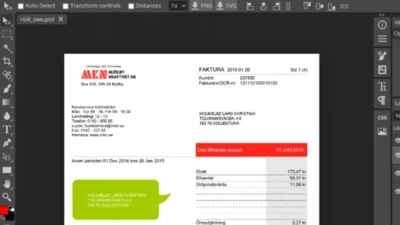 Sweden Utility Bill PSD [MKN]
