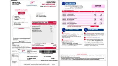Italy IMMOBILIERE 3F Rental Notice Template in word and pdf format