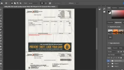 USA South Carolina Sumter Water Bill