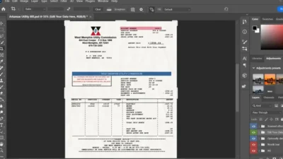 Arkansas Utility Bill psd Template v2