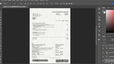 Lithuania Utility Bill Psd Template v2