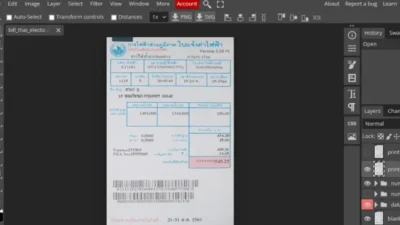 Thailand Utility Bill PSD Template v2