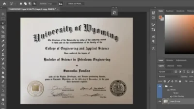 Columbia Southern University Diplomas PSD Template