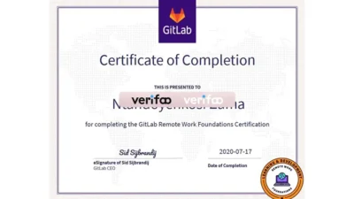 Gitlab Certificate of Completion
