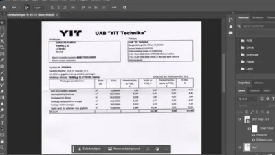 Latvia YIT Utility bill PSD template
