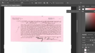 Official New York State Notary Certification PSD Template