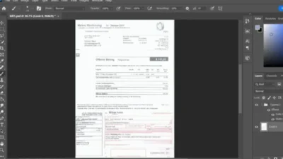 Austria utility bill And Proof Of Address psd template