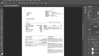 Canada Cornwall Utility Bill PSD Template