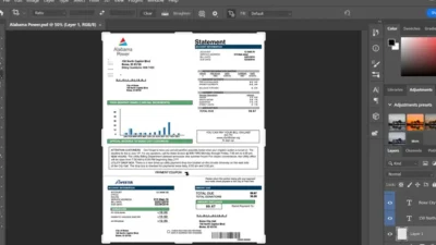 Alabama Power Utility Bill PSD Template