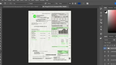 Northwestern Rural Electric utility bill PSD Template