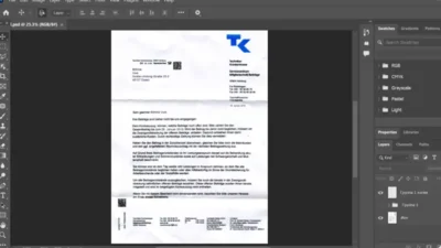 Germany TK utility Bill Psd Template