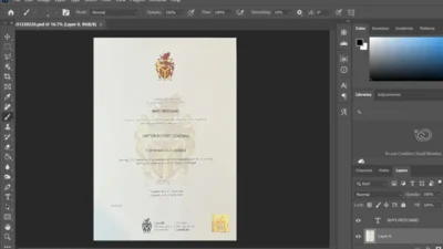Fake Certificate From Cardiff Metropolitan University PSD Template